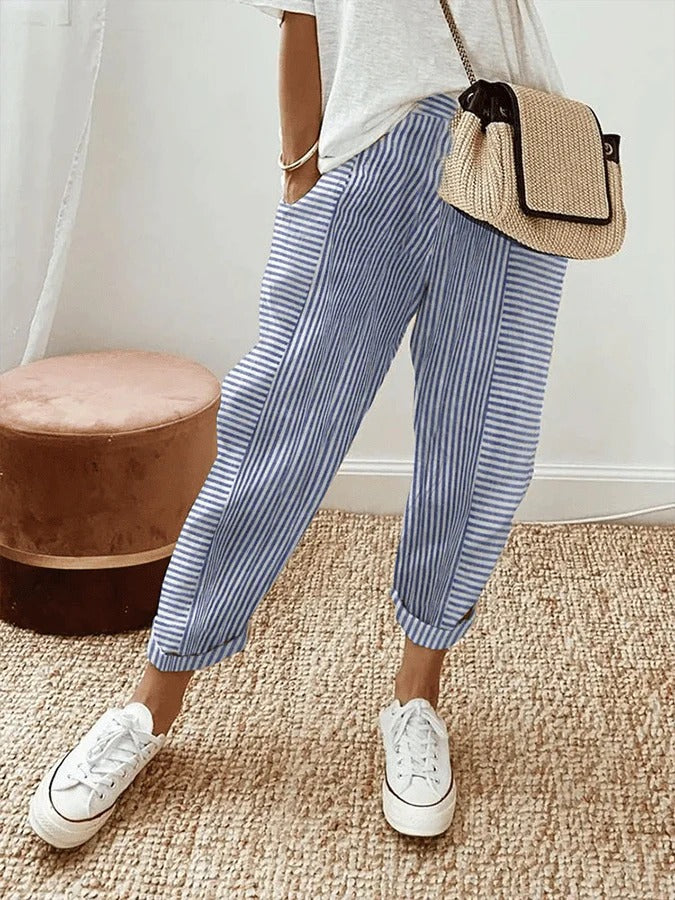 Lore – Striped Lore Pants - La femme Toronto