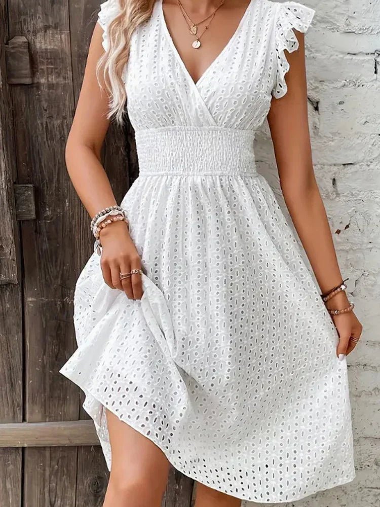 Calia - Elegant Casual Dress - La femme Toronto