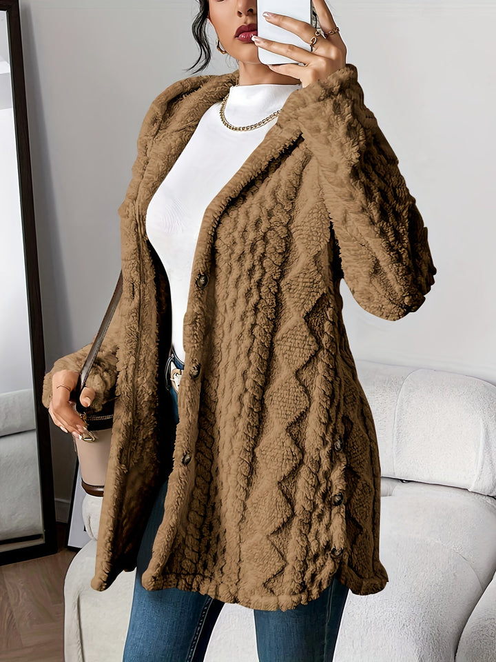 Crissy™ | Plush Hooded Cardigan