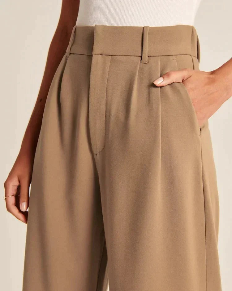 Tailored Wide-Leg Pants - La femme Toronto