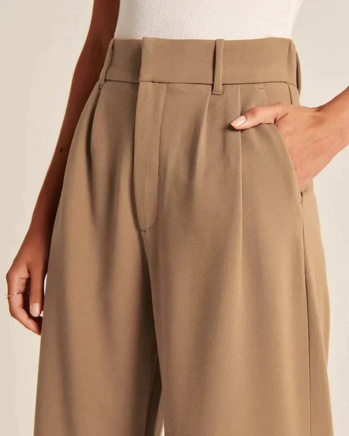 Tailored Wide-Leg Pants - La femme Toronto