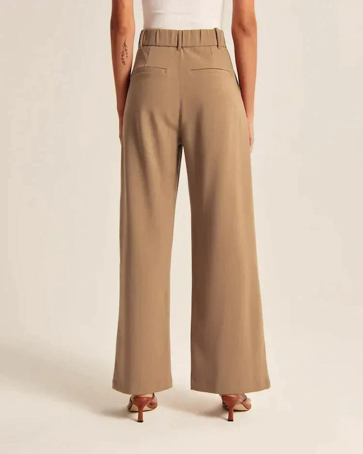 Tailored Wide-Leg Pants - La femme Toronto