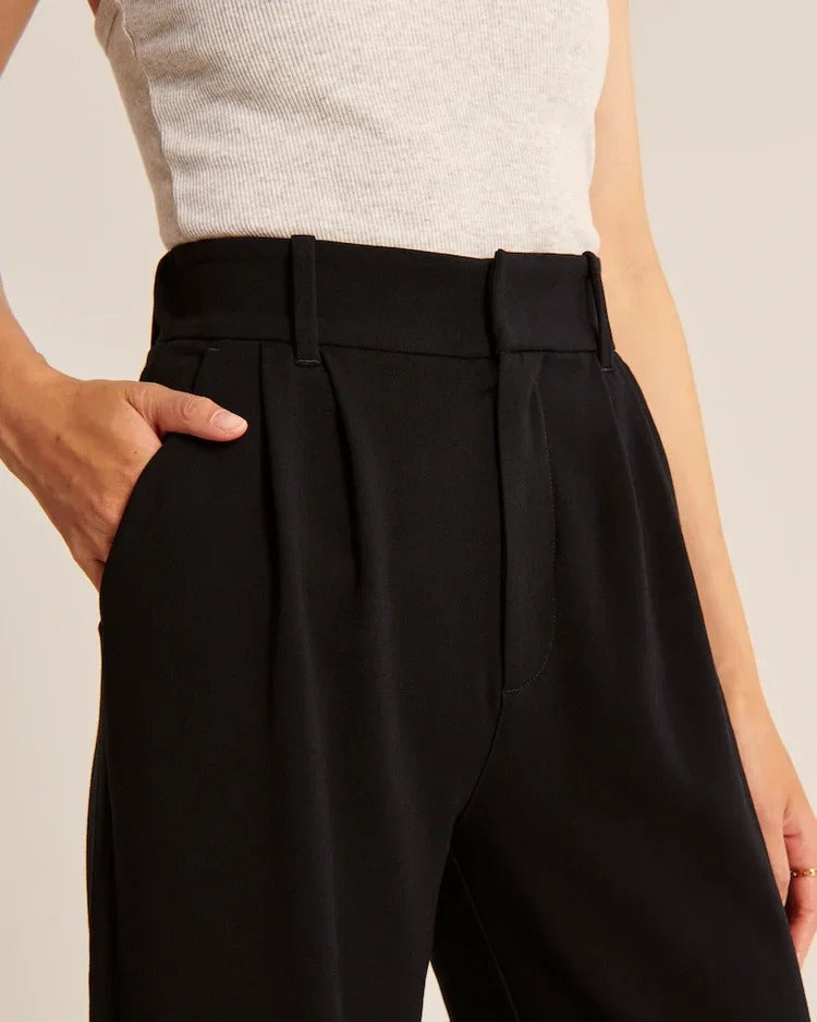 Tailored Wide-Leg Pants - La femme Toronto