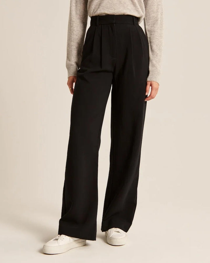 Tailored Wide-Leg Pants - La femme Toronto