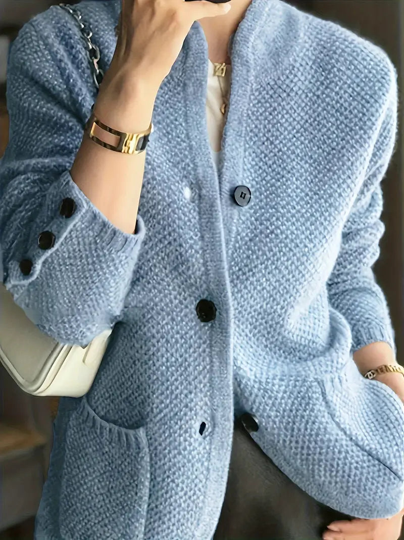 Claire – Knitted blend cardigan with buttons