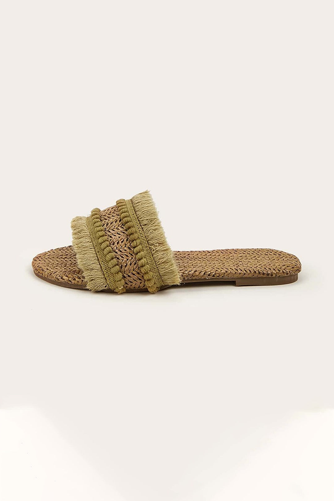 Fringe Slippers - La femme Toronto