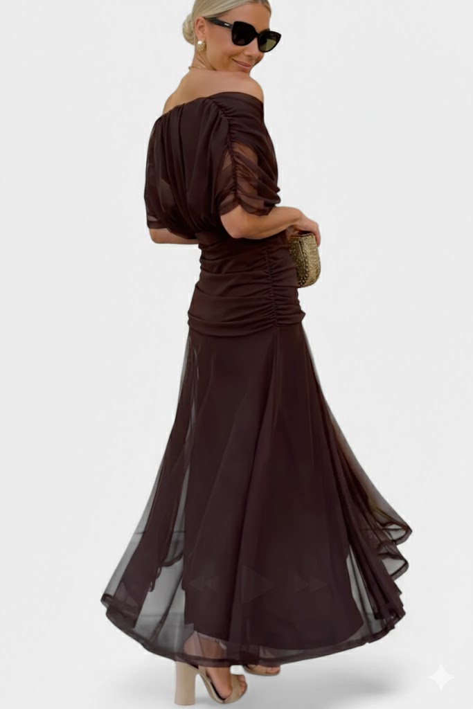 Velora™ | Duga cvetna haljina sa V-izrezom