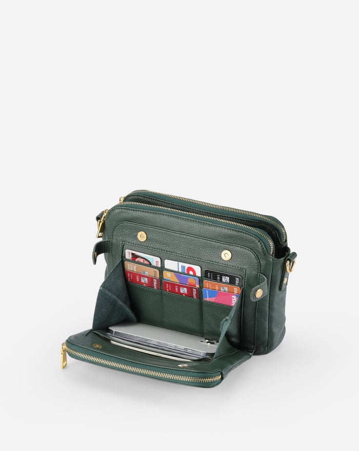 JENNIE | CHIC THREE LAYER CROSSBODY BAG - La femme Toronto