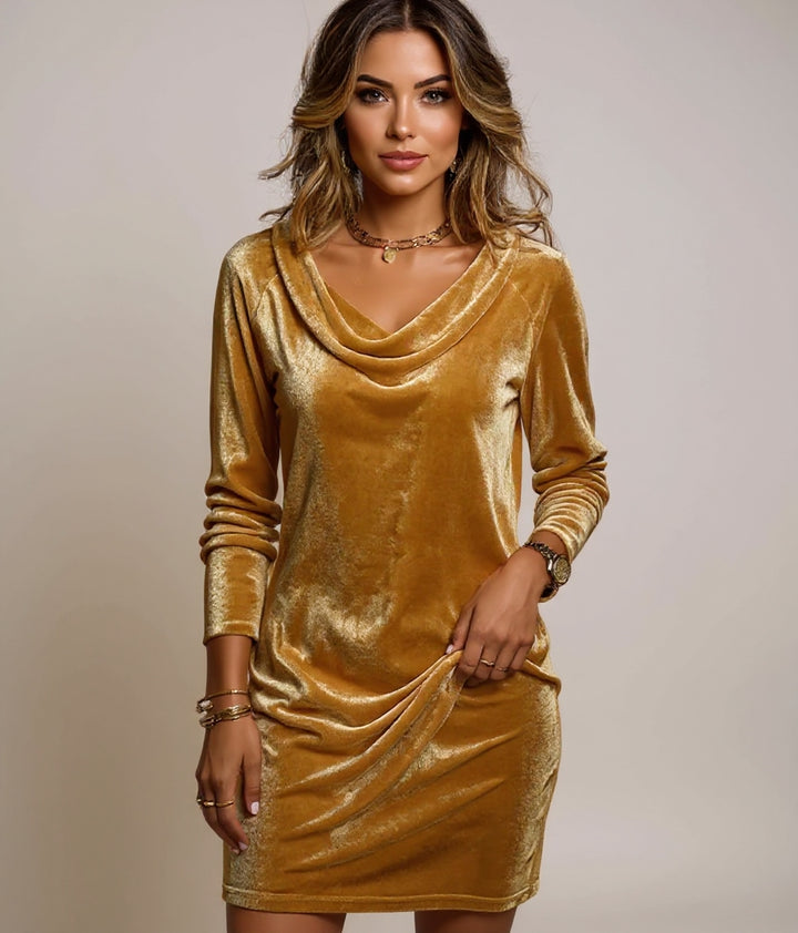 Frosina - Loose Fitting Velvet Dress