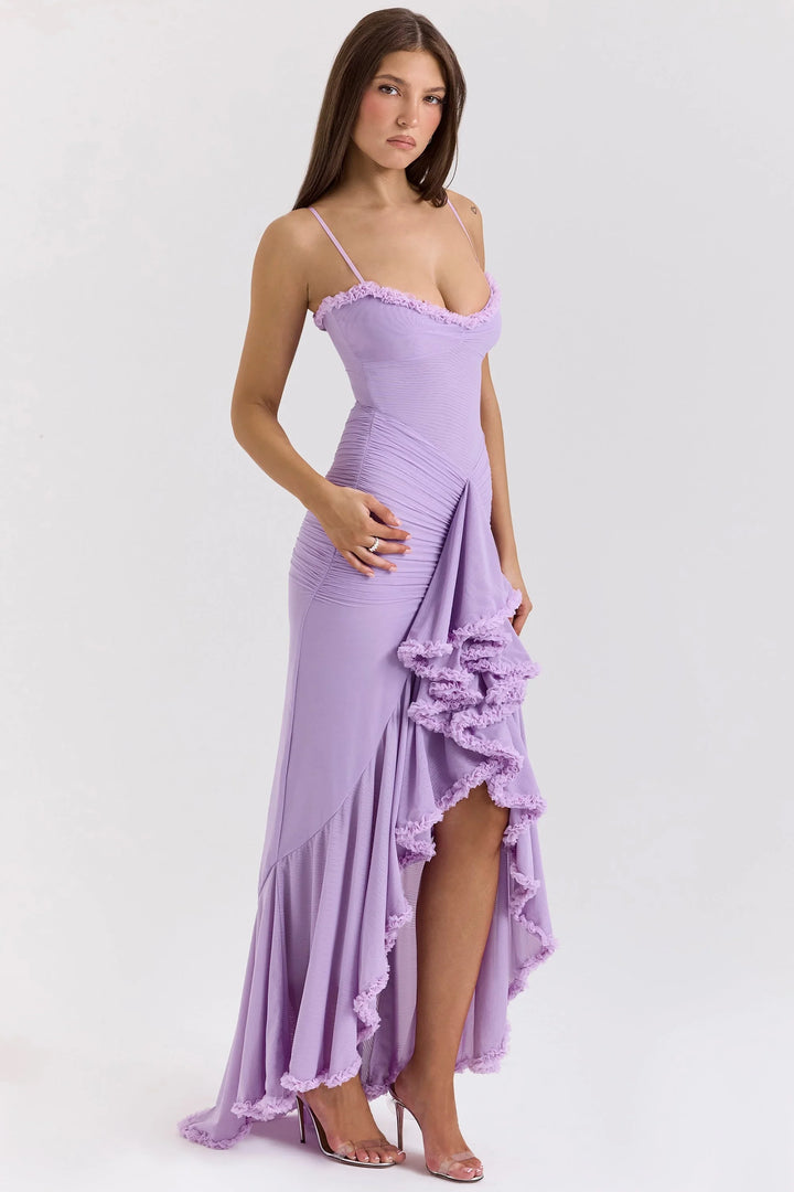 Gabbi Ruffled Maxi Dress - La femme Toronto