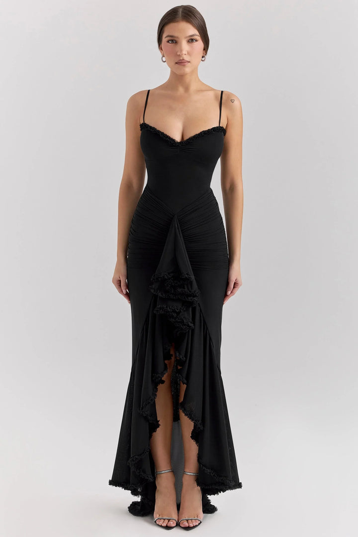 Gabbi Ruffled Maxi Dress - La femme Toronto