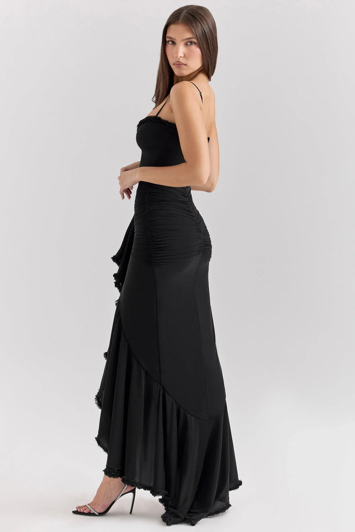 Gabbi Ruffled Maxi Dress - La femme Toronto