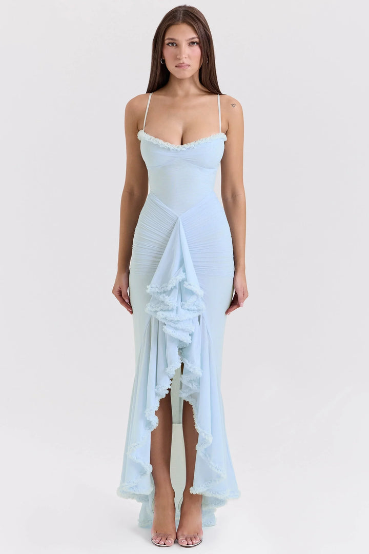 Gabbi Ruffled Maxi Dress - La femme Toronto