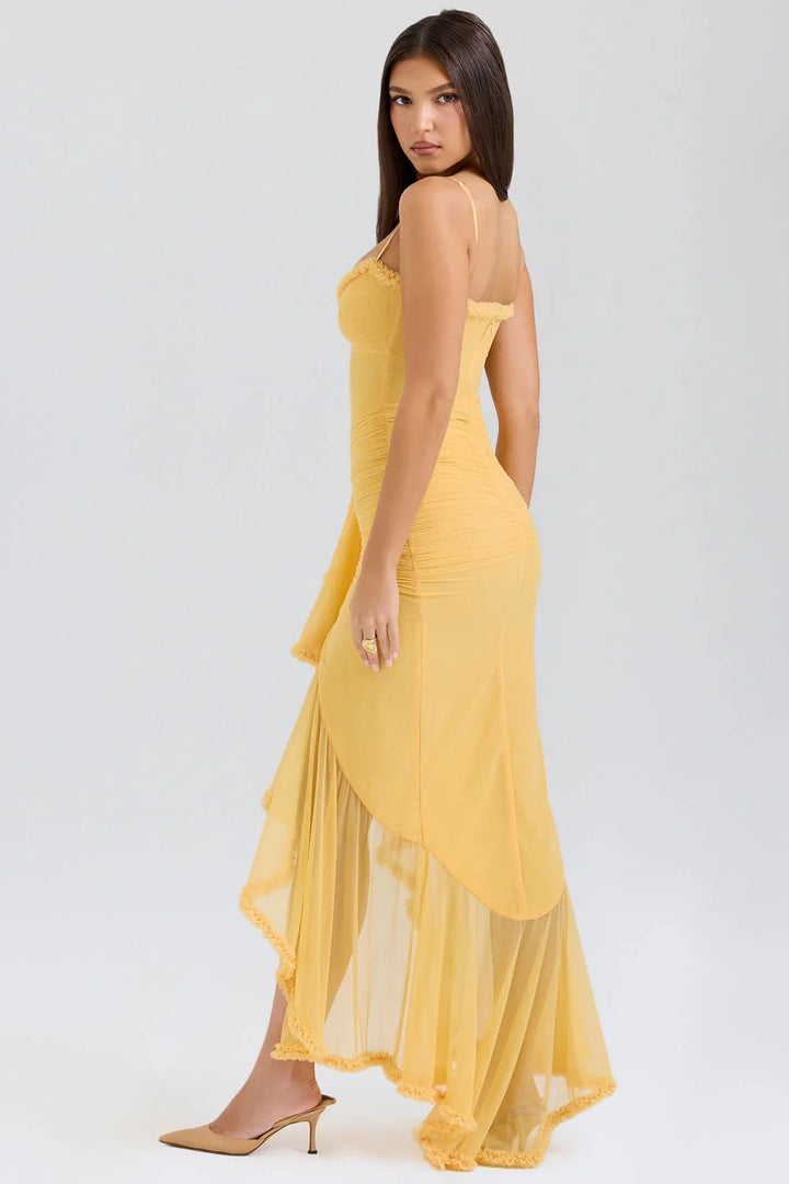 Gabbi Ruffled Maxi Dress - La femme Toronto