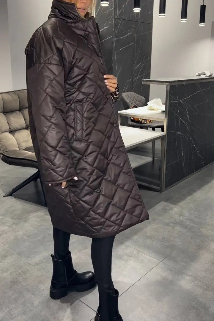 Kendall – Quilted Mid-Length Coat