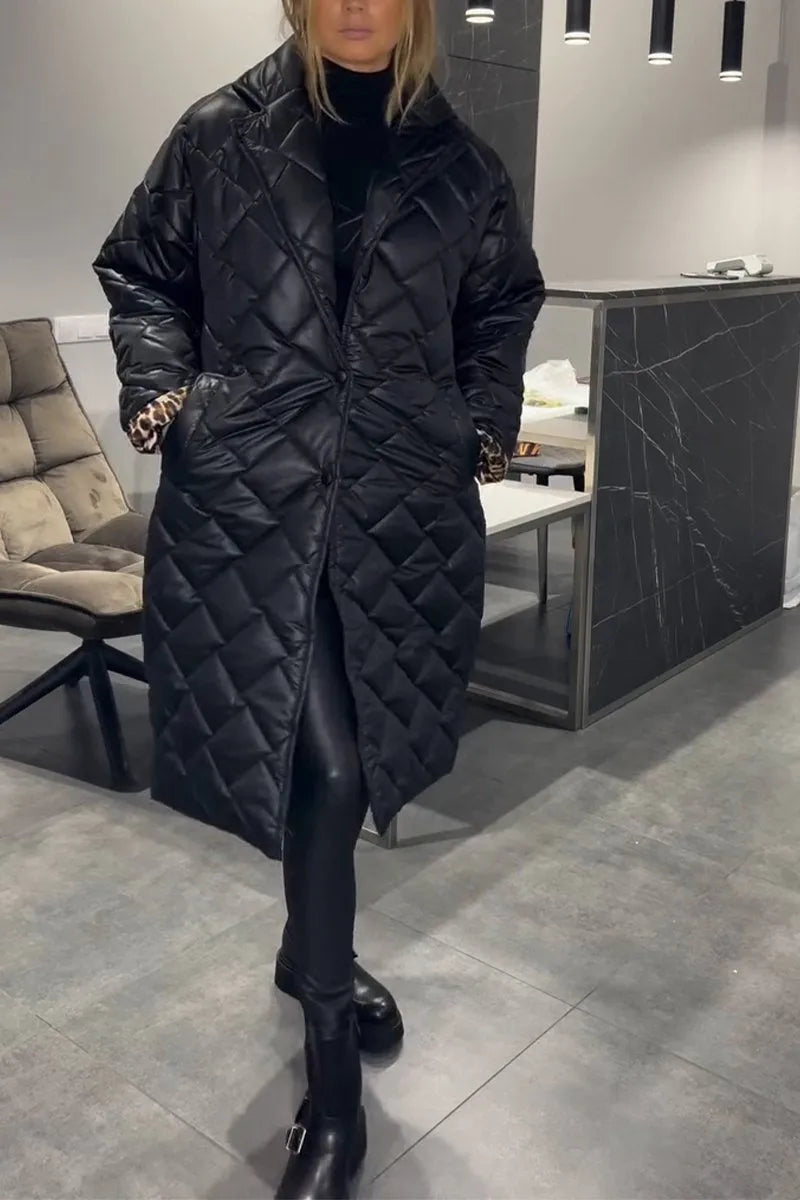 Kendall – Quilted Mid-Length Coat