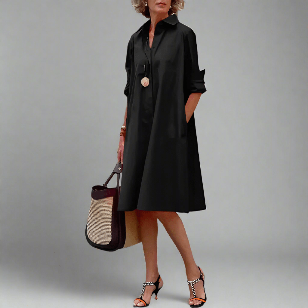 Judy | Timeless Shirt Dress - La femme Toronto