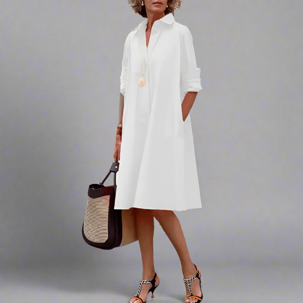 Judy | Timeless Shirt Dress - La femme Toronto