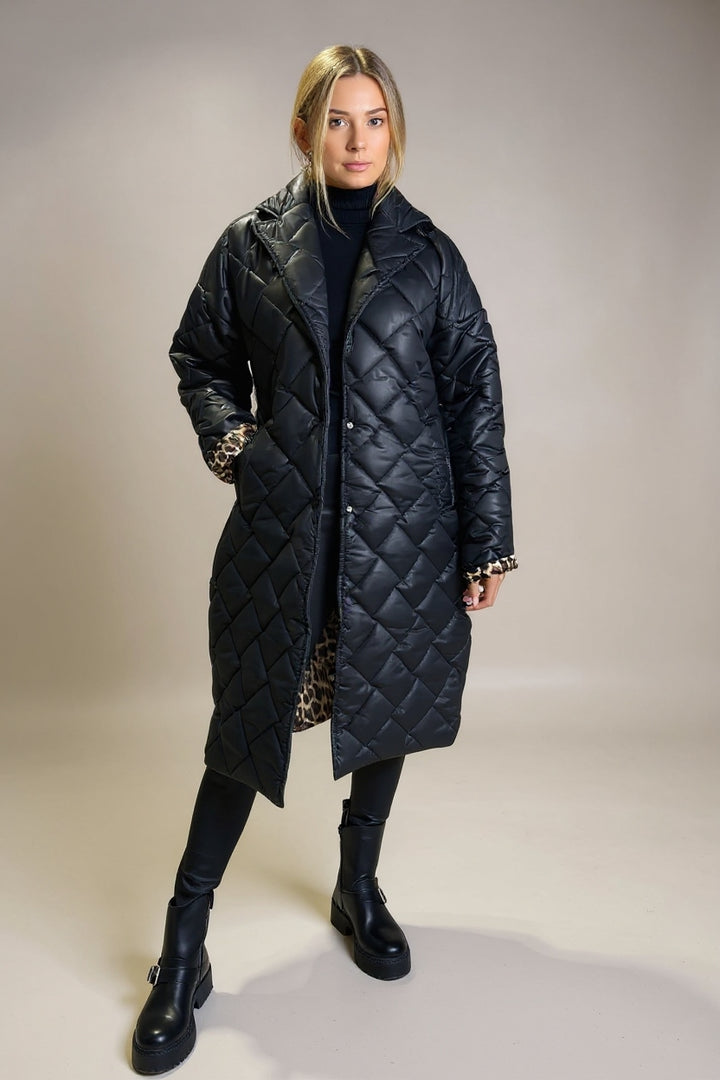 Kendall – Quilted Mid-Length Coat