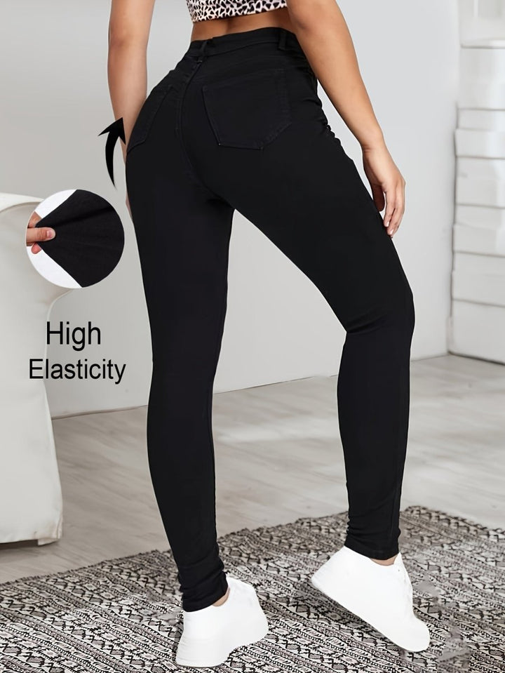 LISETTE™ - Sleek High-Waist Skinny Jeans - La femme Toronto