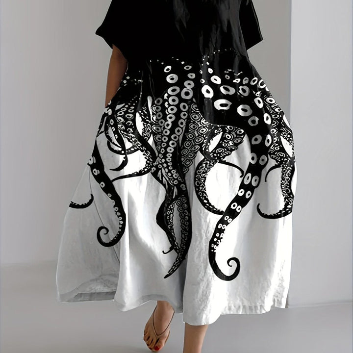 Lola- Ocean Muse Cotton Dress - La femme Toronto