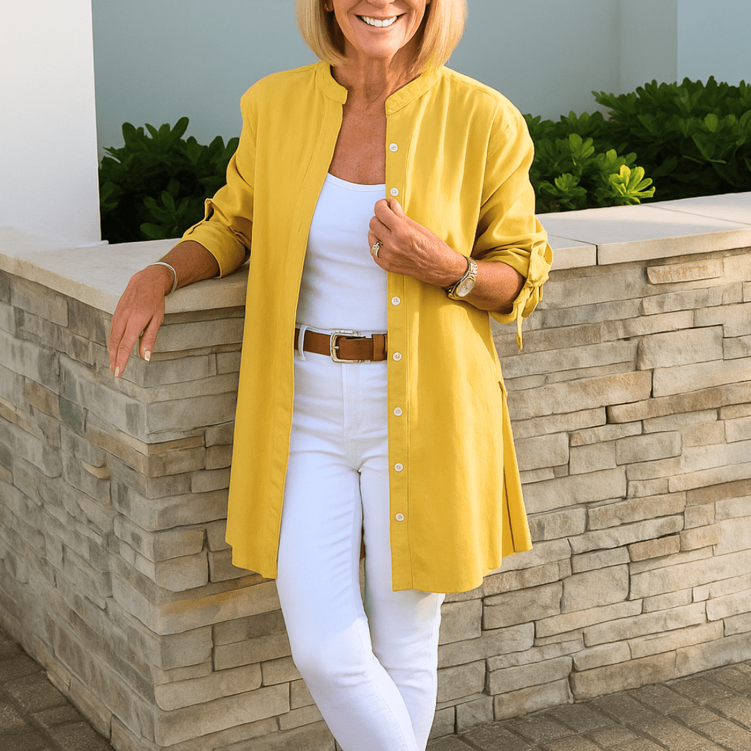 Louise™ | Elegant shirt blouse with bow sleeves - La femme Toronto