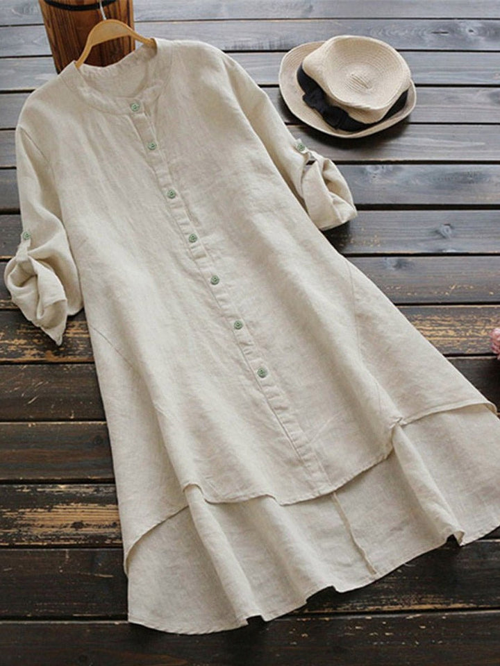 Marley – Relaxed Everyday Shirt Dress - La femme Toronto