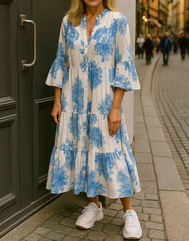 Mirone™ | Bloemen Maxi Dress - La femme Toronto