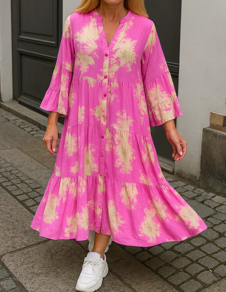 Mirone™ | Bloemen Maxi Dress - La femme Toronto