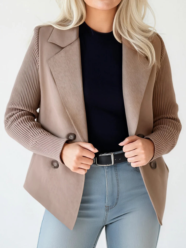 NINA | KNITTED SLEEVED BLAZER