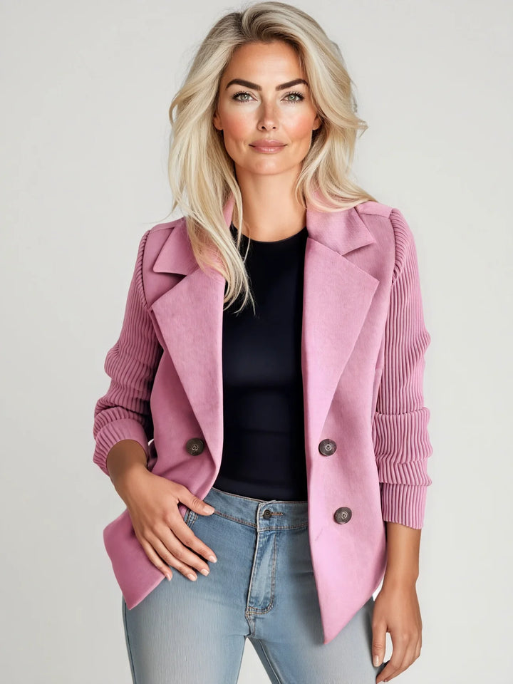 NINA | KNITTED SLEEVED BLAZER
