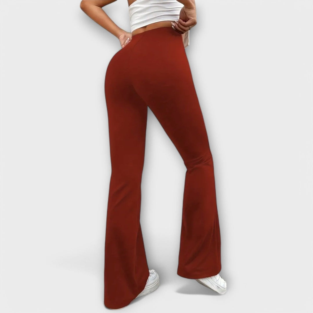 Pia- Loose trousers with flared legs - La femme Toronto