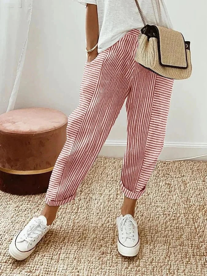 Lore – Striped Lore Pants - La femme Toronto