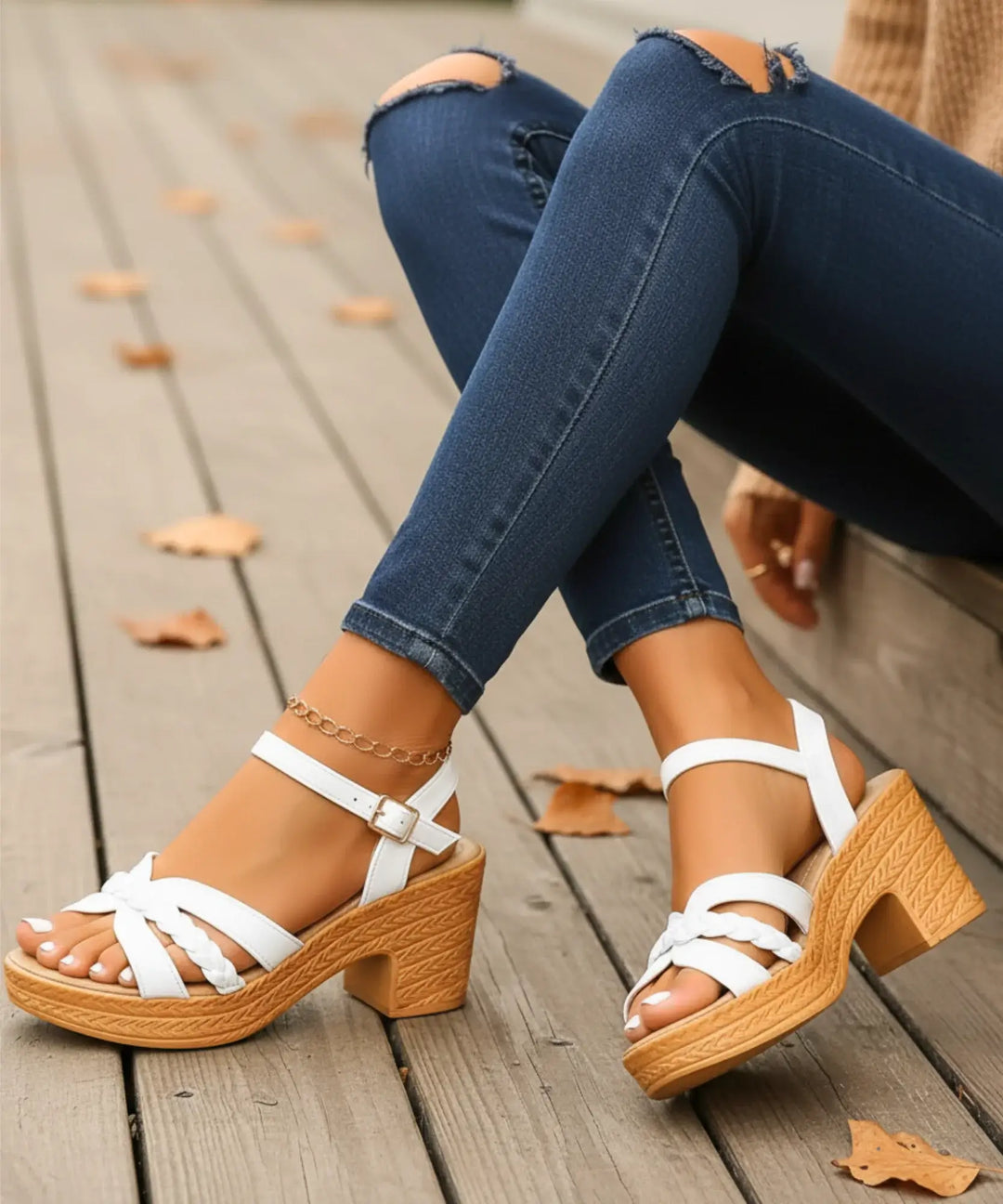 Kristina | Sandale na platformi sa debelom blok petom