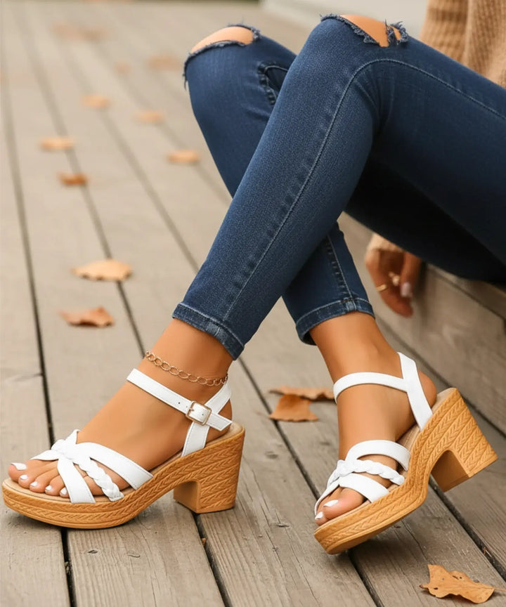 Kristina | Sandale na platformi sa debelom blok petom