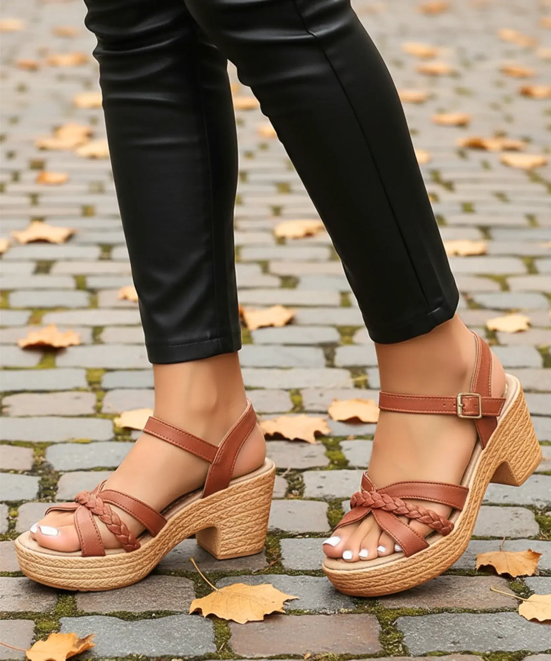 Kristina | Sandale na platformi sa debelom blok petom