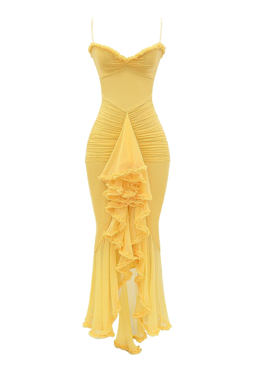Gabbi Ruffled Maxi Dress - La femme Toronto