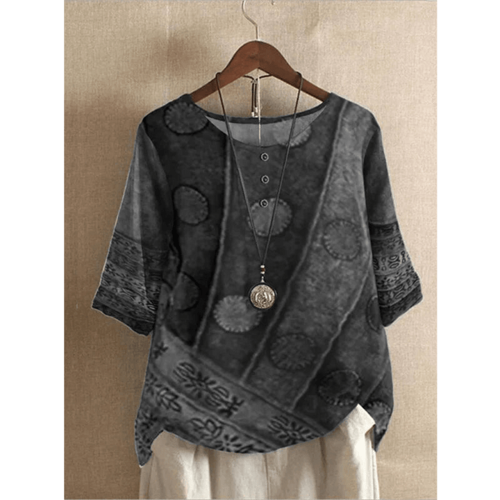 Taelyn - Elegant Casual Bohemian Blouse - La femme Toronto