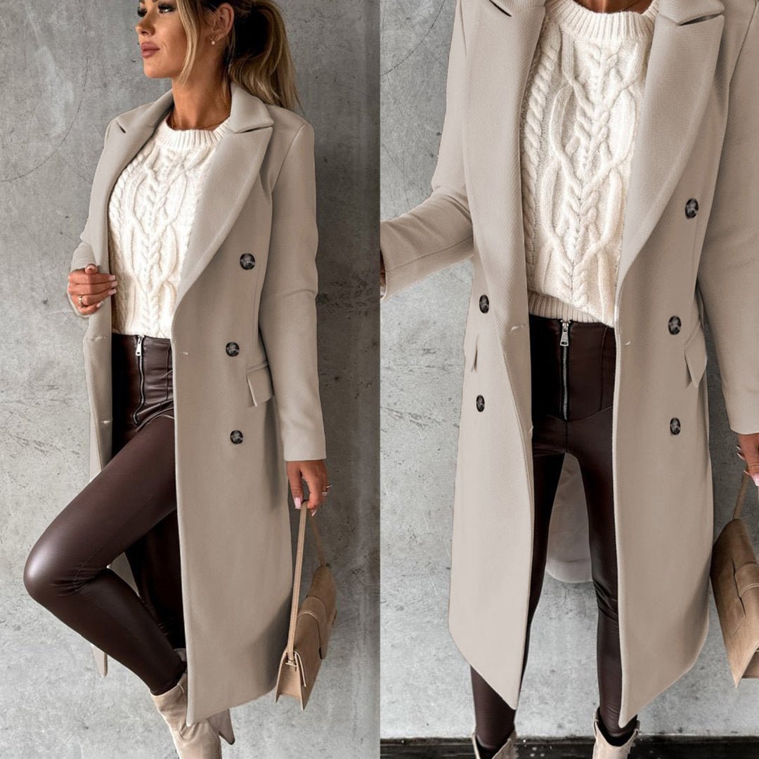 Tailored Double-Breasted Coat - La femme Toronto