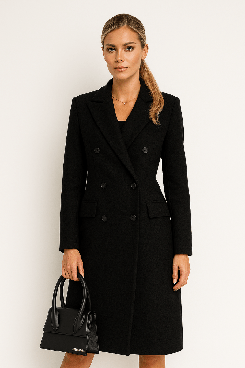 Tailored Double-Breasted Coat - La femme Toronto