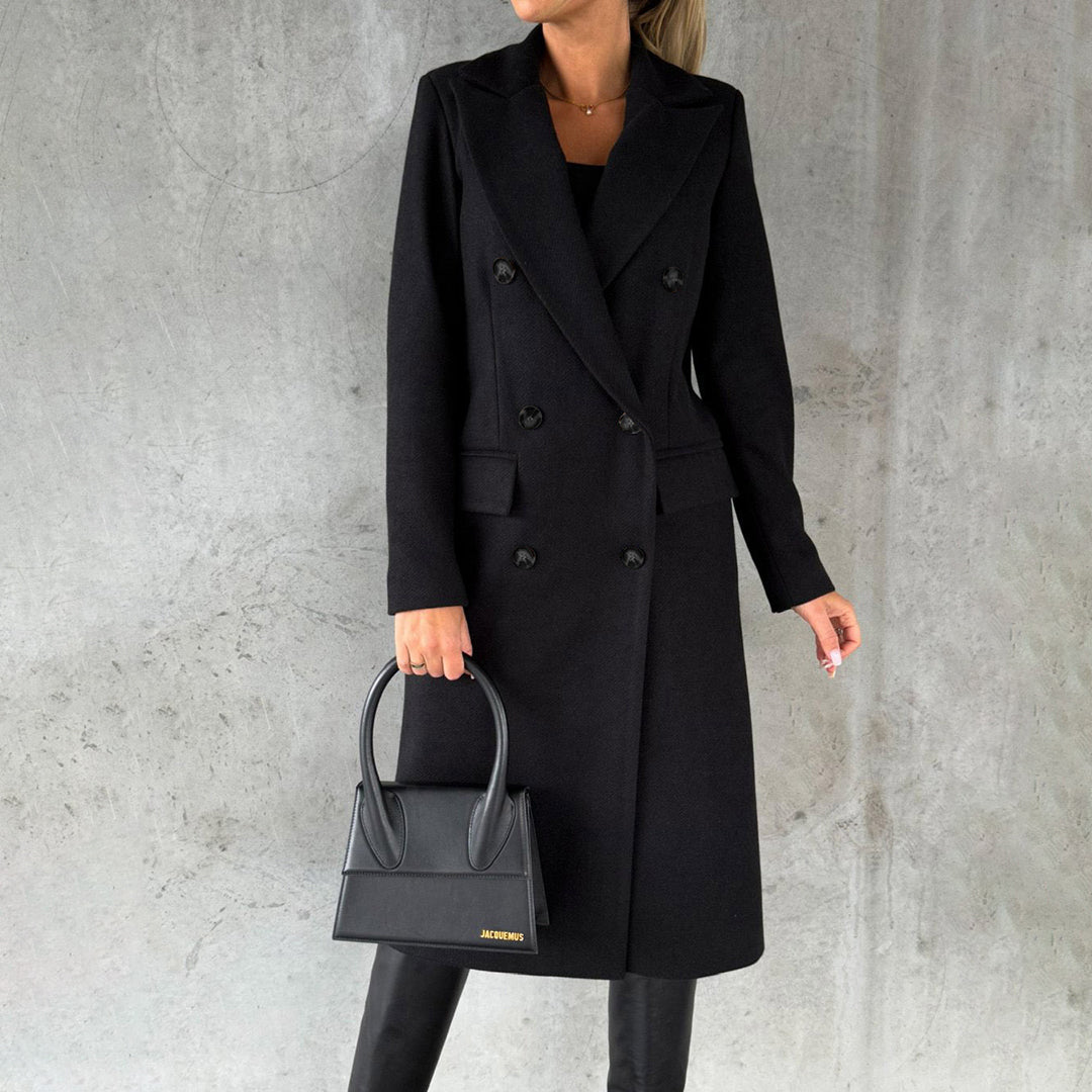 Tailored Double-Breasted Coat - La femme Toronto