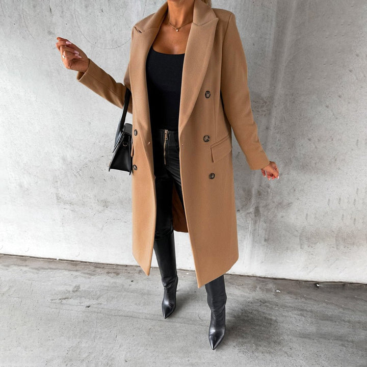 Tailored Double-Breasted Coat - La femme Toronto
