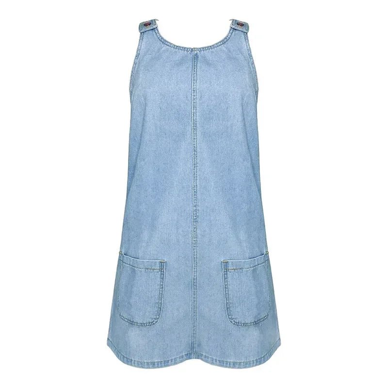 Trixie - Elegant Casual Denim Dress - La femme Toronto