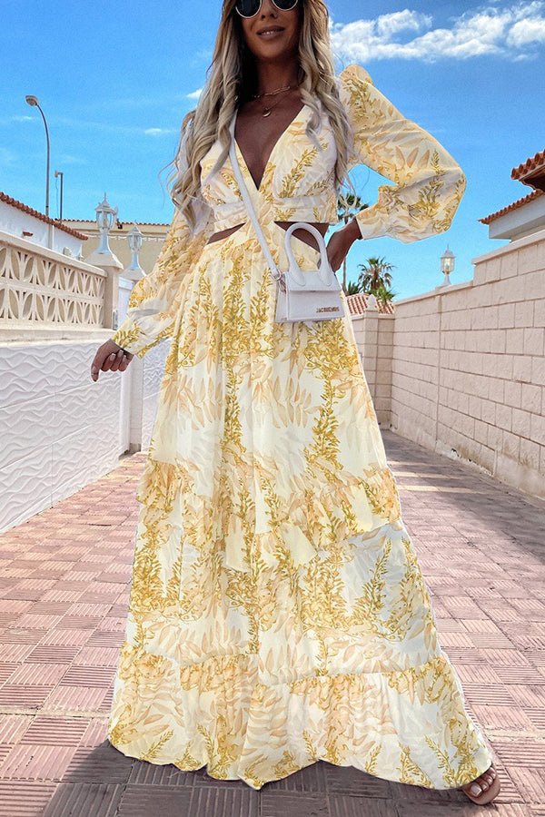 Zoey - Cutout Maxi Dress - La femme Toronto