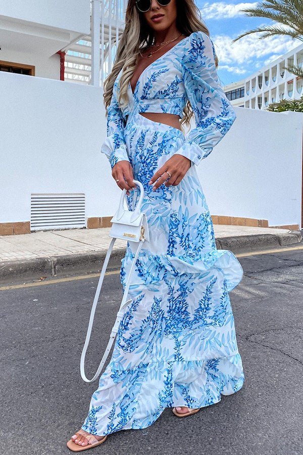 Zoey - Cutout Maxi Dress - La femme Toronto